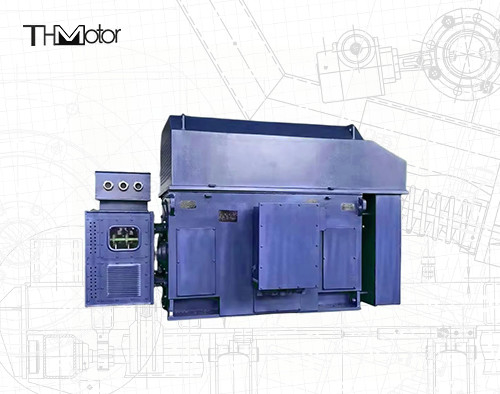 800KW 375rpm तीन चरण विद्युत मोटर उच्च वोल्टेज घाव रोटर मोटर YRKK 900KW